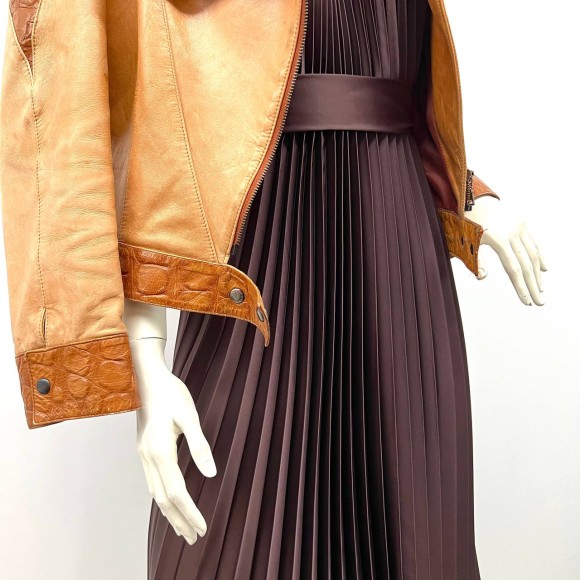 Гофре классика Армани медно-шоколадный