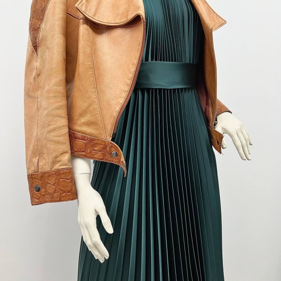 Гофре классика Армани изумрудный