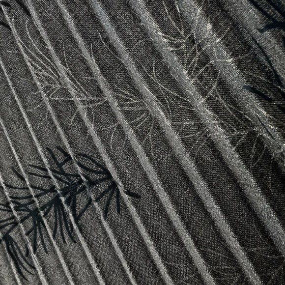 Гофре классика Лен Перья темно-серый