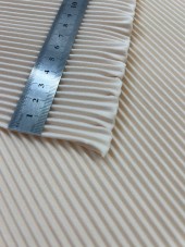 Гофре параллельное 3 мм Креп-шифон бежевый