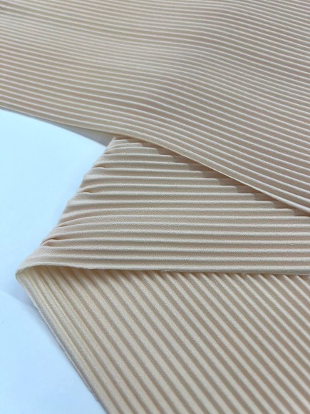 Гофре параллельное 3 мм Креп-шифон бежевый