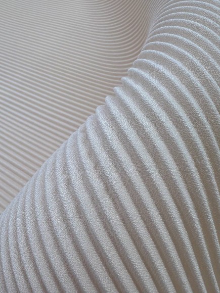 Гофре параллельное 3 мм Креп-шифон бежевый