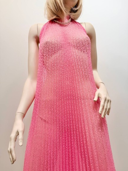 Гофре классика Гипюр розовый