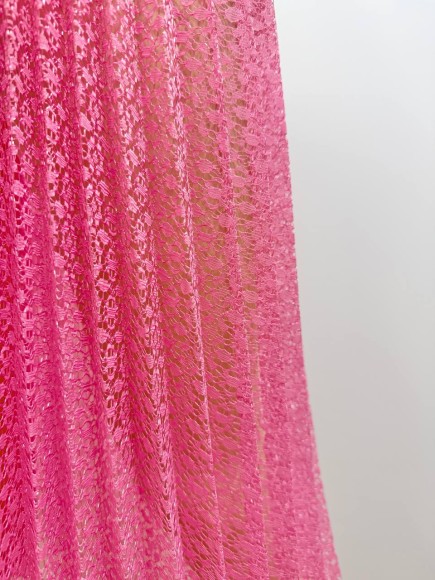 Гофре классика Гипюр розовый