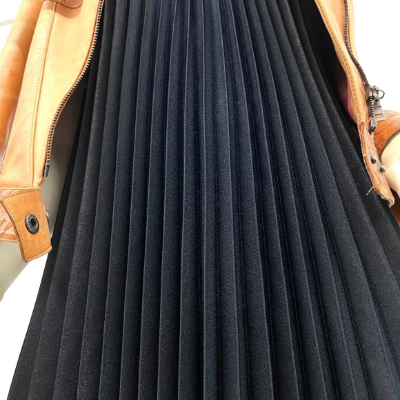 Гофре классика Креп-шерсть чернильная