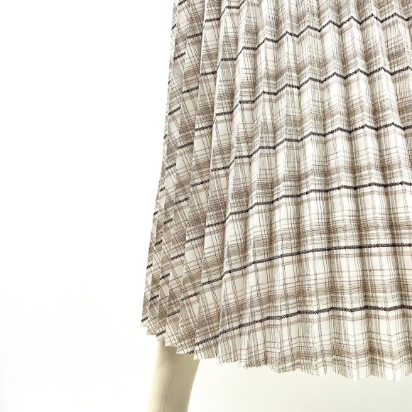 Гофре классика Клетка Индия бежевая