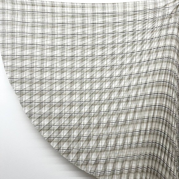 Гофре классика Клетка Индия зеленоватая