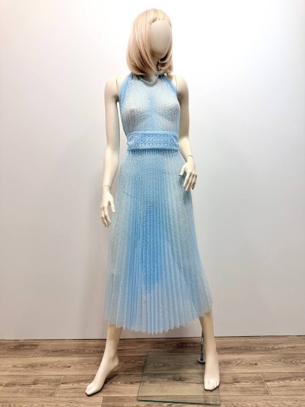 Гофре классика Гипюр голубой Гофре классика Гипюр голубой