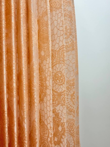 Гофре классика Жаккард персиковый Гофре классика Жаккард персиковый