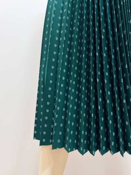 Гофре классика Кост. зеленый в розу Гофре классика Кост. зеленый в розу