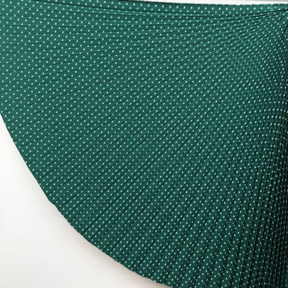 Гофре классика Кост. зеленый в розу Гофре классика Кост. зеленый в розу