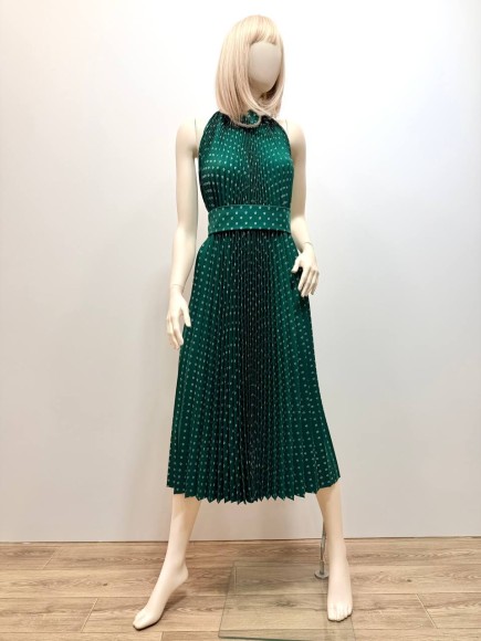 Гофре классика Кост. зеленый в розу Гофре классика Кост. зеленый в розу