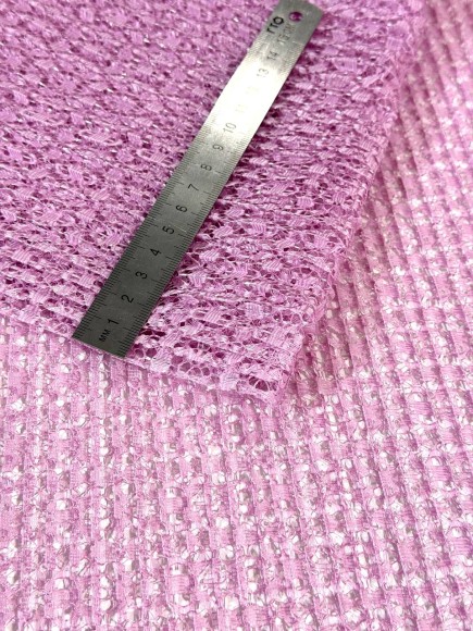 Плиссе 5 мм Гипюр лаванда