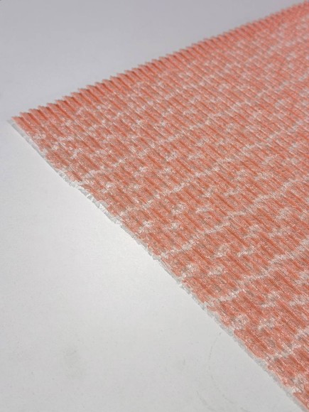 Плиссе 5 мм Гипюр персиковый