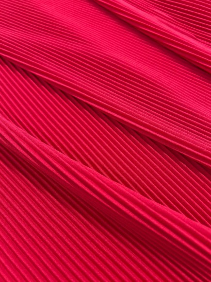 Гофре параллельное 3 мм Креп-шифон красный
