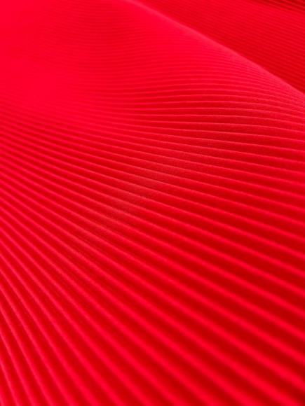 Гофре параллельное 3 мм Креп-шифон красный