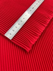 Гофре параллельное 3 мм Креп-шифон красный