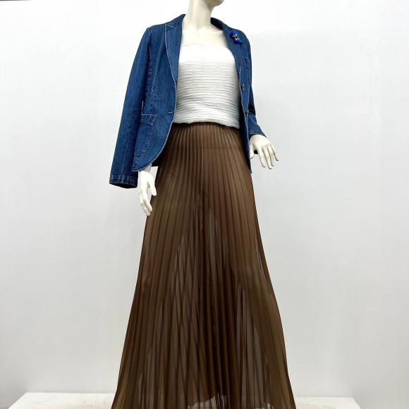 Гофре классика Шифон кофейный