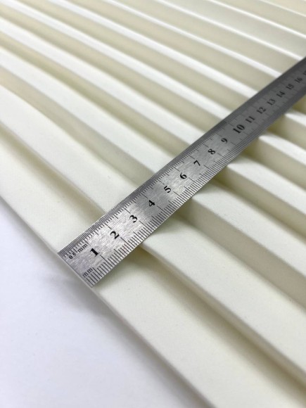 Плиссе 1.5см Костюмная молочная