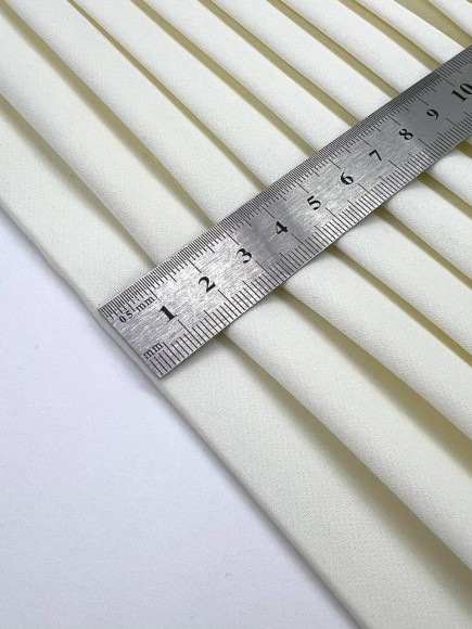 Плиссе 1.5см Костюмная молочная
