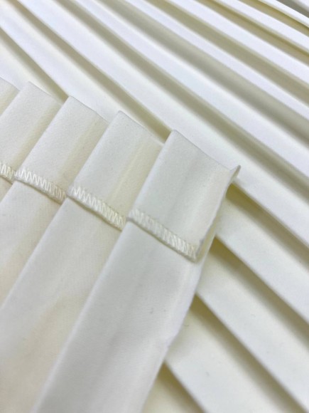 Плиссе 1.5см Костюмная молочная