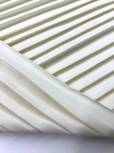 Плиссе 1.5см Костюмная молочная