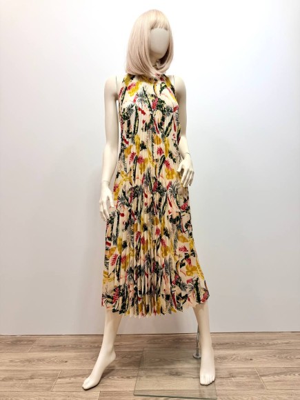 Гофре классика Габардин листья светлые