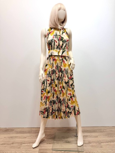 Гофре классика Габардин листья светлые