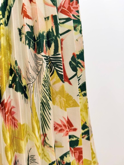 Гофре классика Габардин листья светлые