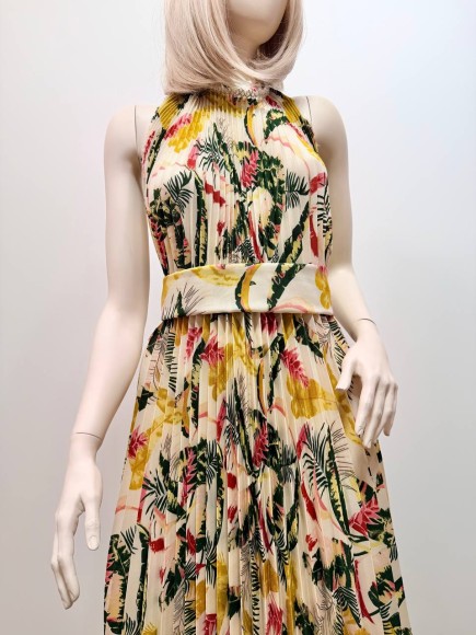 Гофре классика Габардин листья светлые