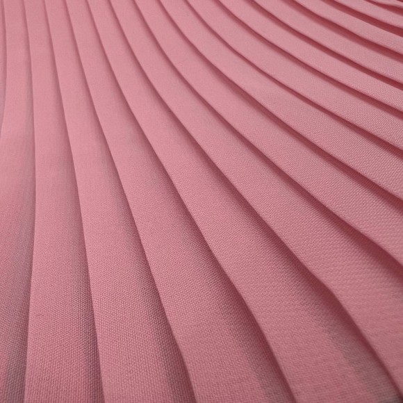Плиссе 1см Шифон светло-розовый