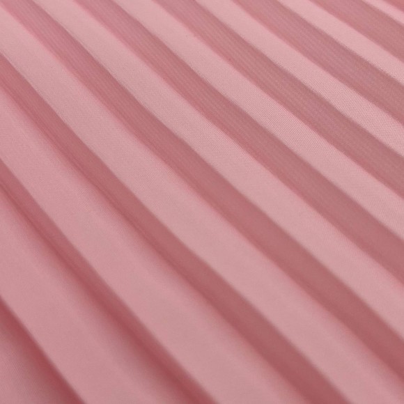 Плиссе 1см Шифон светло-розовый