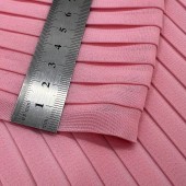 Плиссе 1см Шифон светло-розовый