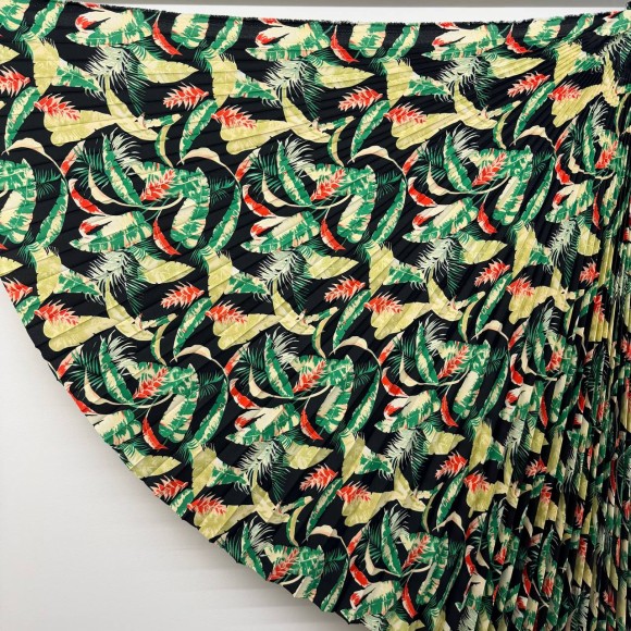 Гофре классика Габардин листья темные Гофре классика Габардин листья темные