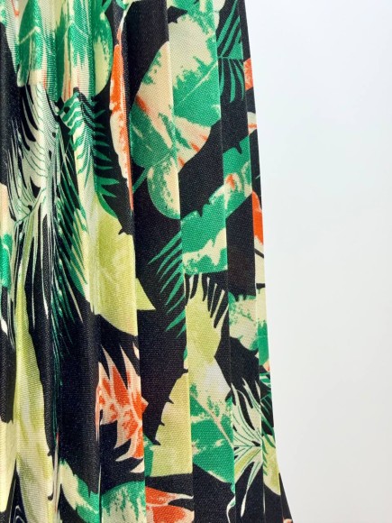 Гофре классика Габардин листья темные Гофре классика Габардин листья темные