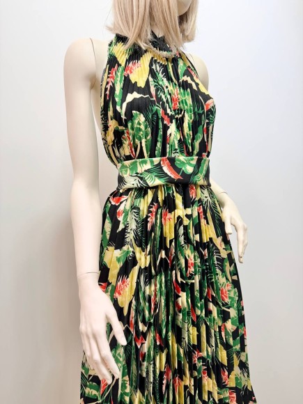 Гофре классика Габардин листья темные Гофре классика Габардин листья темные