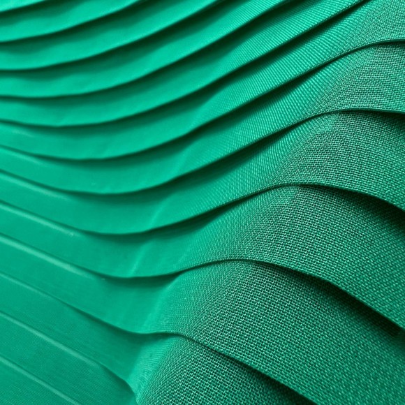 Плиссе 1см Шифон Жемчужная зелень