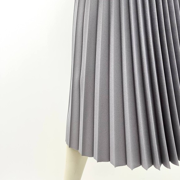 Гофре классика Креп-шифон серый плотный