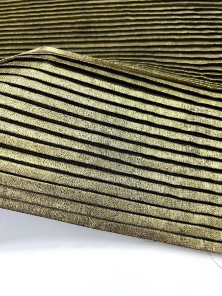 Плиссе 8мм Плательная золотистая