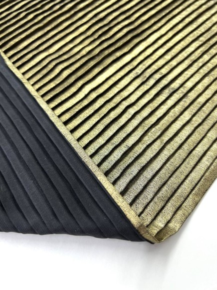Плиссе 8мм Плательная золотистая