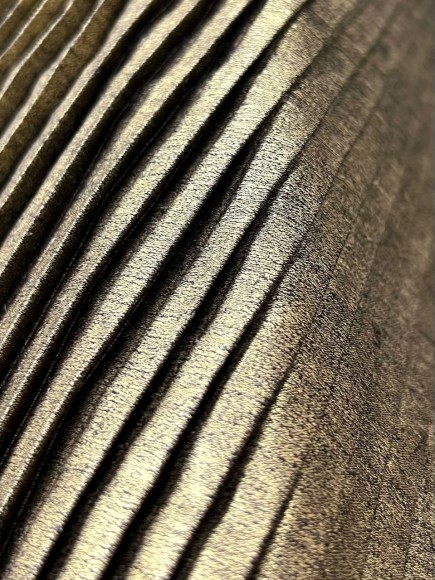 Плиссе 8мм Плательная золотистая