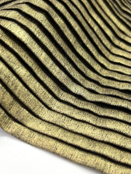 Плиссе 8мм Плательная золотистая