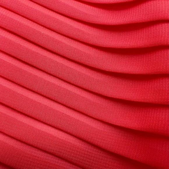 Плиссе 1см Шифон Алый персик