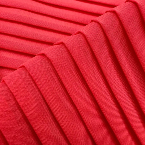 Плиссе 1см Шифон Алый персик