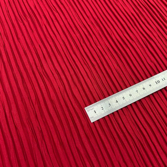 Складка Жатка Box Креп-шифон красный Складка Жатка Box Креп-шифон красный