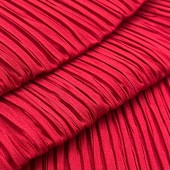 Складка Жатка Box Креп-шифон красный