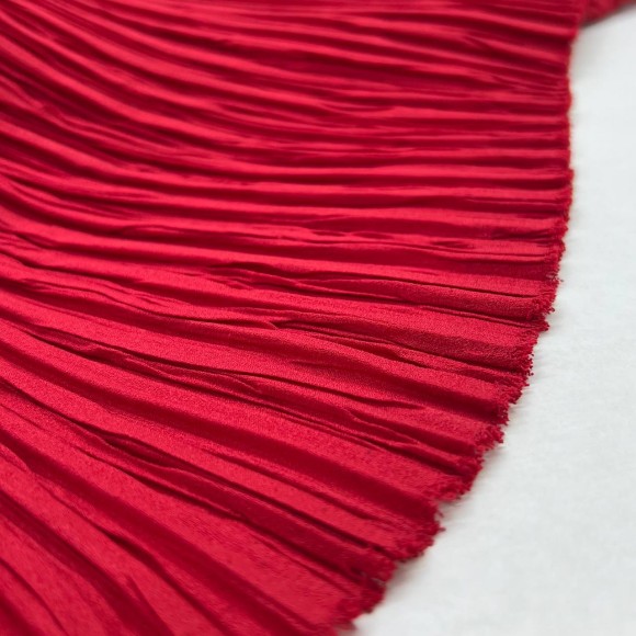 Складка Жатка Box Креп-шифон красный Складка Жатка Box Креп-шифон красный