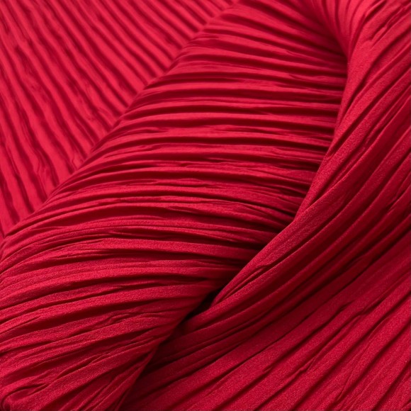 Складка Жатка Box Креп-шифон красный Складка Жатка Box Креп-шифон красный