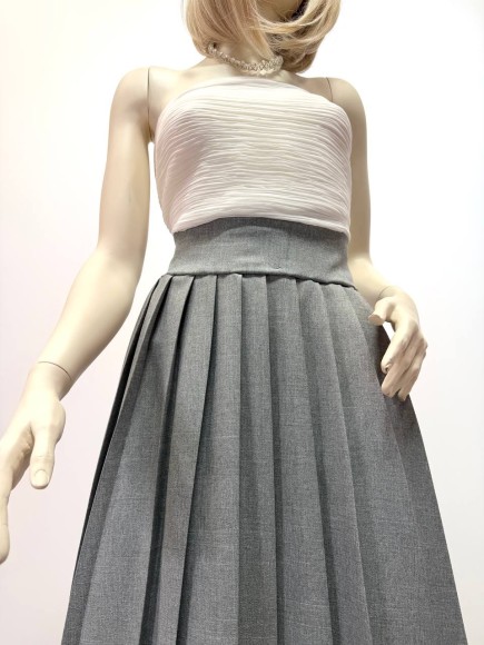 Плиссе коническое Костюмная серая