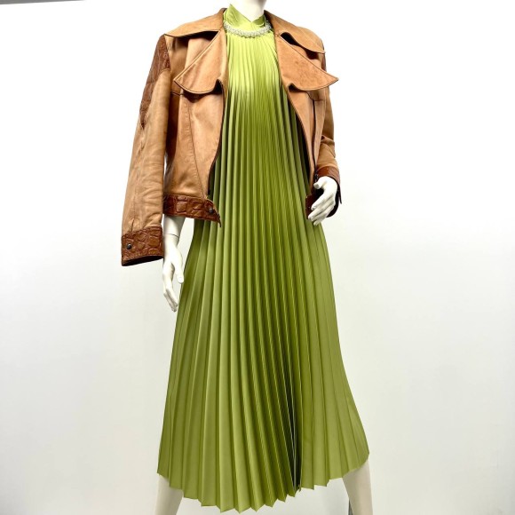 Гофре классика Армани фисташковый